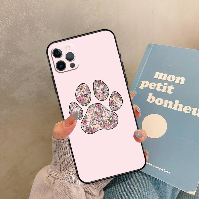 Dog Paw Case For iPhone 17 Air 15 14 13 12 11 16 Pro Max 13 Mini XR 15 16 Plus 16e Back Cover Shell