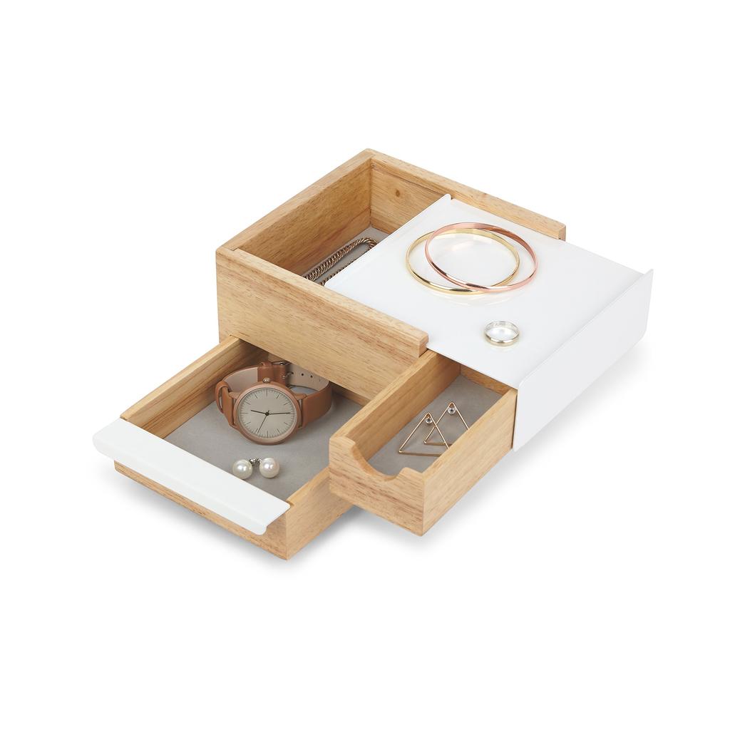 Umbra Accessory Storage Jewelry Storage Jewelry Box Tray Case Small Item Storage Trinket Box Interior Umbra Mini STOWIT 21005314390 Natural