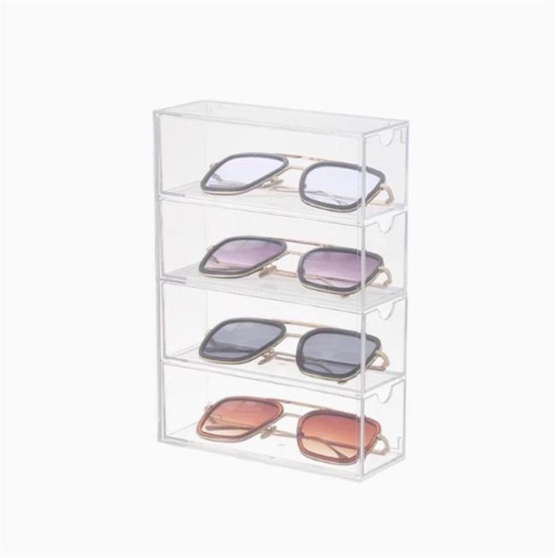 Cross-Border Acrylic Sunglasses Storage Box: Multi-Layer Desktop Display & Dustproof Organizer