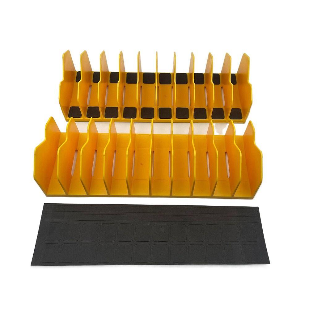 3" H Drawers Pliers Storage Rack Non-Slip Rubber Base Tool Storage Box  Workshop Containers