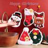 Absorbent Snowman Wipe Cloth Coral Fleece Bathroom Hand Cloth Cute Kitchen Cleaning Rag