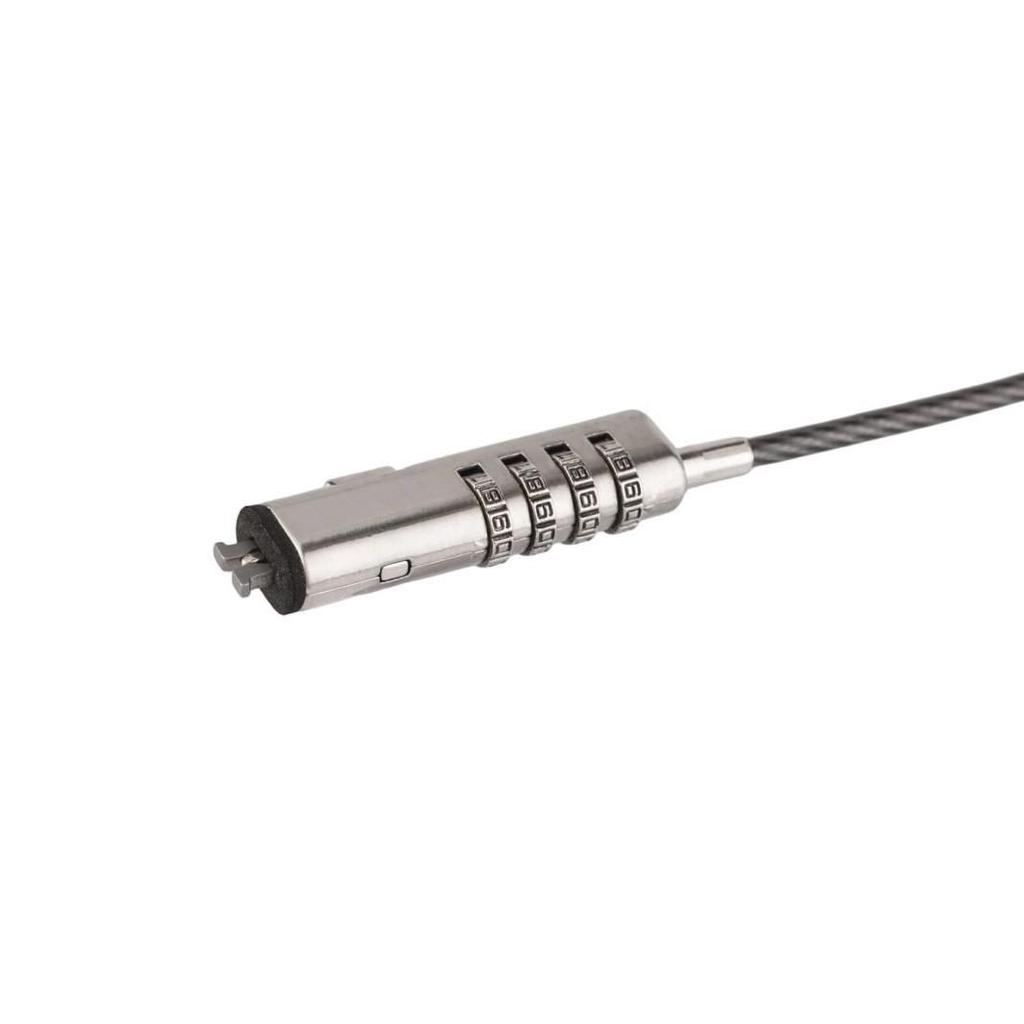 Laptop-Kabel-Schloss aus Zinklegierung mit Zahlenschloss und 6x2,5mm Schlossloch