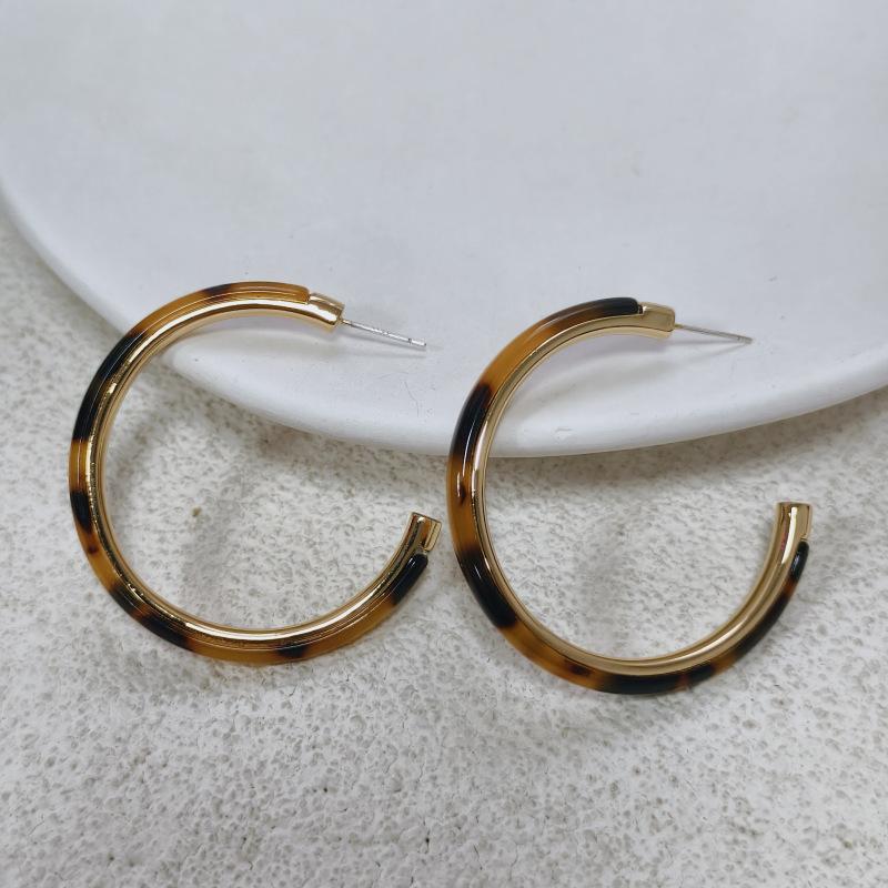 Leopard print earrings, light luxury earrings