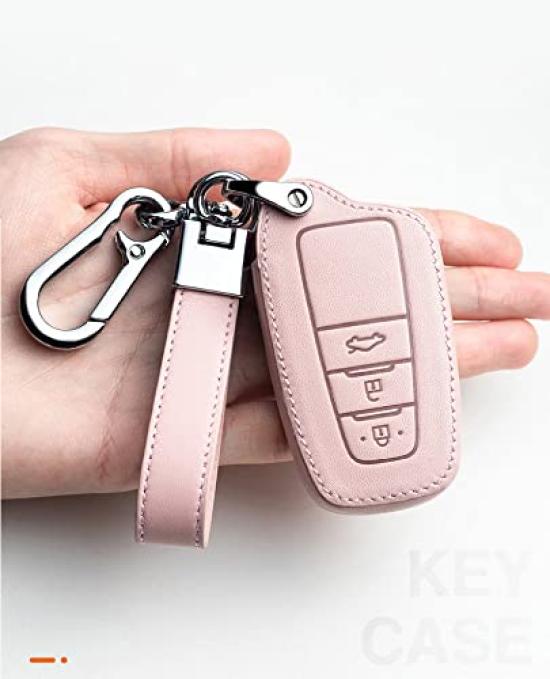 Key Key Key Key Cover Compatible with Toyota New Mark X Prius New Camry Land Cruiser Hiace and 4th RegiusAce and 4th Stylish Leather Key Box for Case,