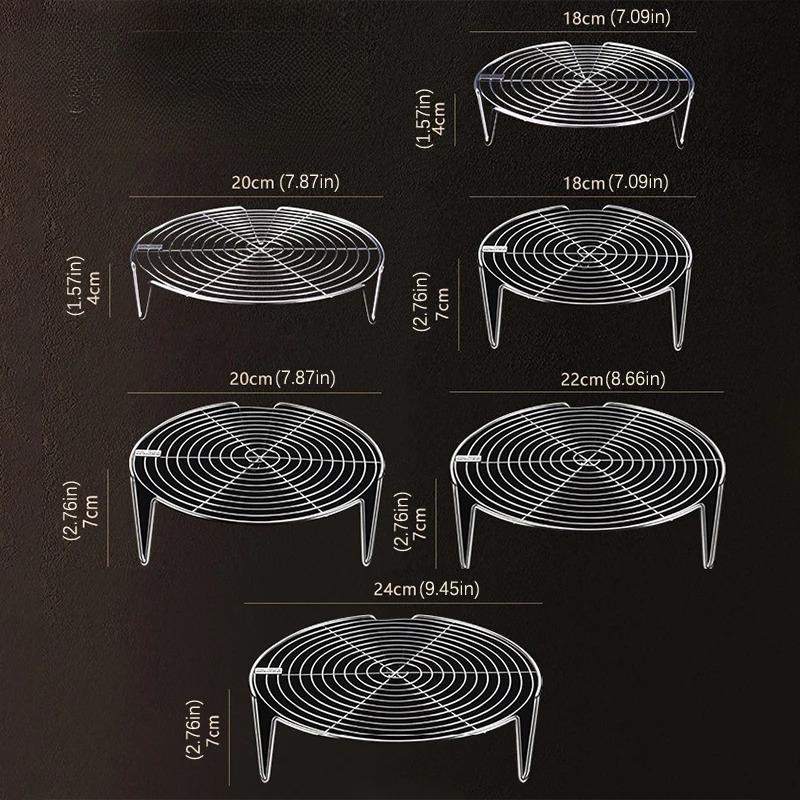 1Pc Stainless Steel Steamer Rack Multifunction Pot Steaming Tray Dumplings Eggs Grill Stand Kitchen Tableware Cooking Stand