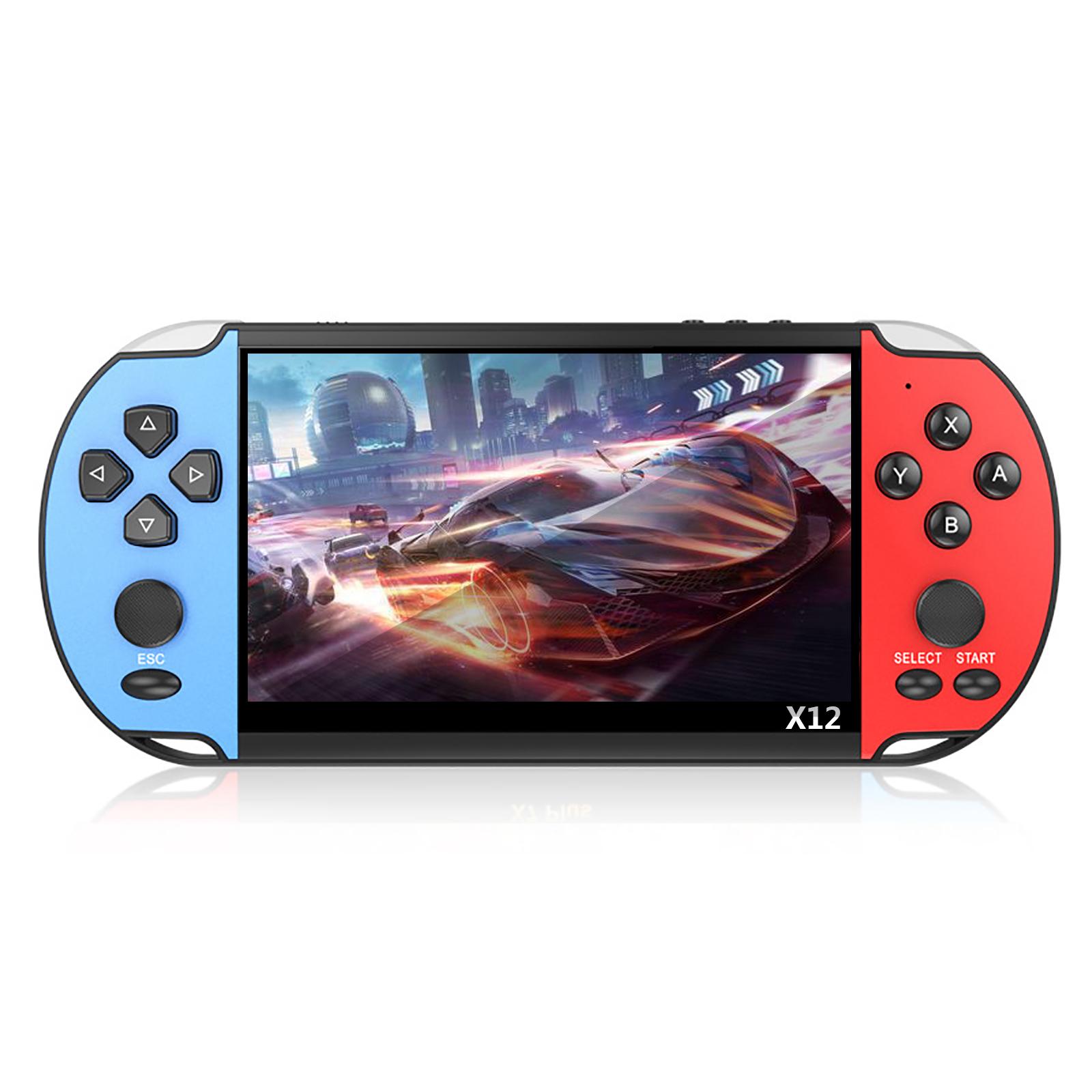 

Портативная игровая консоль X7/x12 Plus с 10 000 классическими бесплатными играми, портативный портативный аудио-видеоплеер с HD-экраном 4,3/5,1/7,1 дюйма X12 5.1 inch