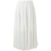 Sancai High-Waist Pleated Chiffon A-Line Long Skirt