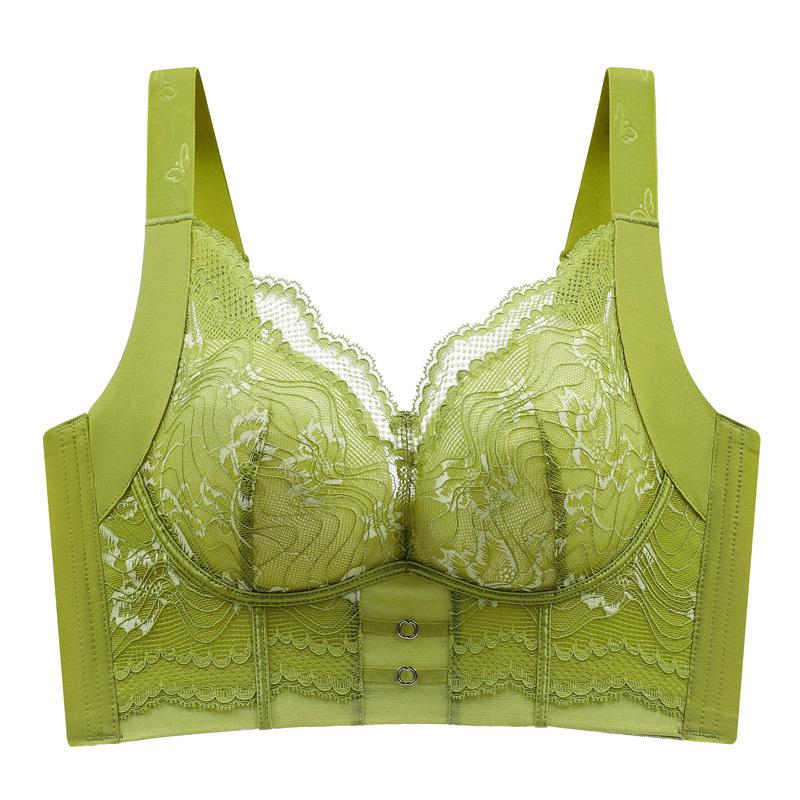 Lace Strapless Bra Women's Plus Size Bra Thin Adjustment Bra Gathered Bra Sexy Bra