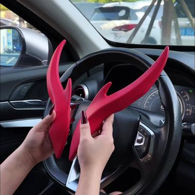 Auto Cool Dragon Horn 3D Karosseriedekoration Aufkleber Kreativer Dachdekoration Aufkleber EVA Geeignet für SUV Auto Zubehör Innenraum