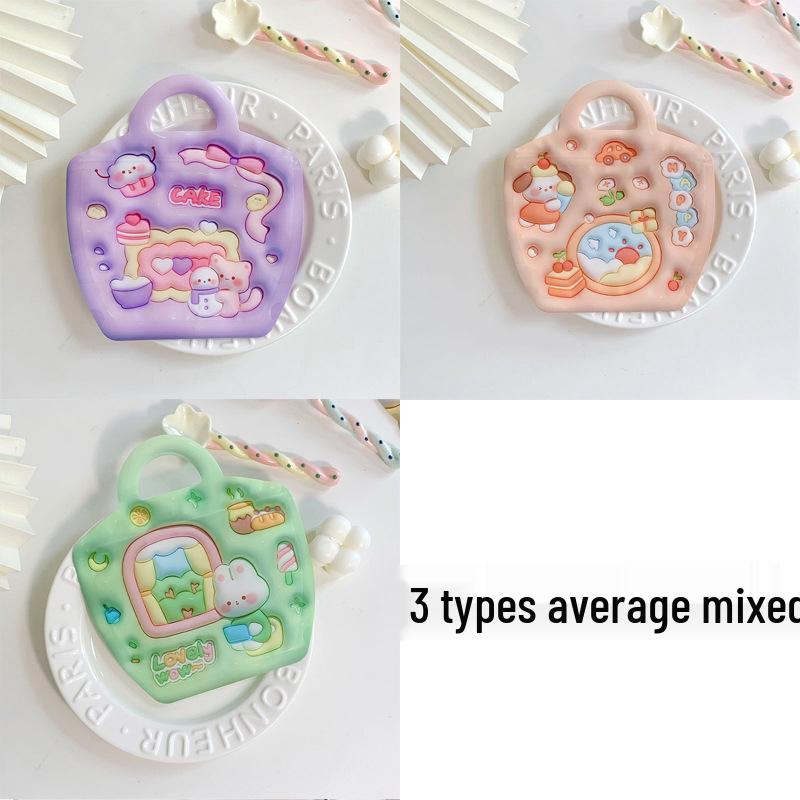 Christmas Cute Cartoon Handbag: Soft, Self-Sealing Storage Bag for Jewelry, Snacks, and Small Items