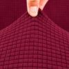 Solid Color Thick Elastic Jacquard Sofa Cover for Living Room - Skirted 1/2/3/4 Seater Options Available
