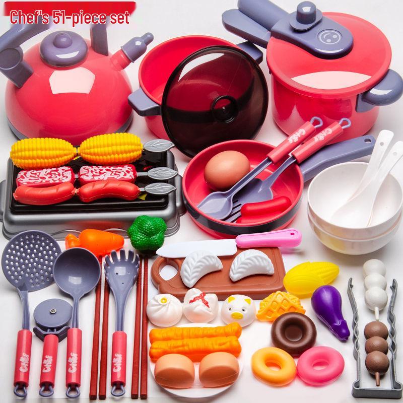 Kids' Pretend Play Kitchen Fruit and Veggie Cutting Set