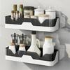 Easy Installation No Drill Bathroom Shelf Space Saving Wall Mounted Shower Organizer Durable Shampoo Holder Bath Accessories