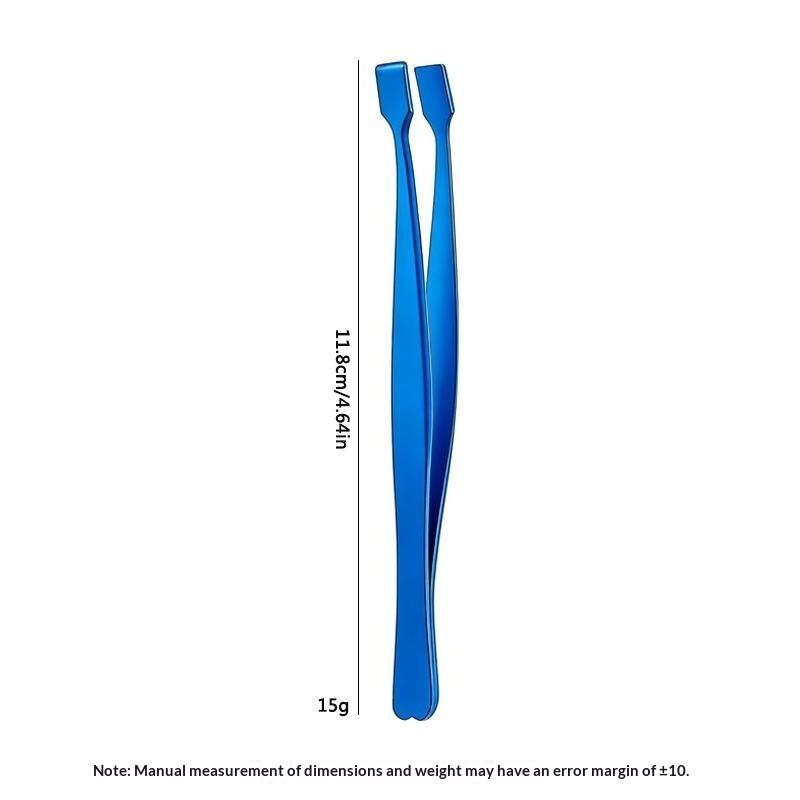 Anti-Stick Matte Eyelash Tweezers 45° Angled Non Slip Grip Spatula Tweezers False Lash Application For Beginners D