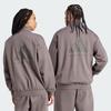 adidas The 2024 Collection Chapter 02 Logo Half-Zip Stand Collar Sweatshirt Unisex Tops Charcoal-Grey IW1627