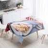 Gourmet printed tablecloth kitchen restaurant table decoration and  anti-fouling  waterproof rectangular