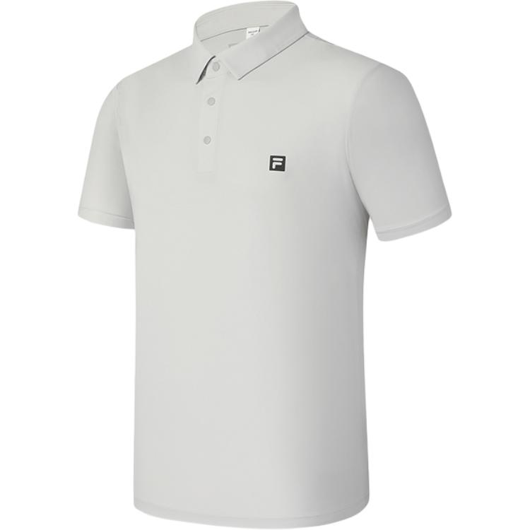 

Fila Серия Фитнес Мягкая Универсальная Приятная к Коже Футболка-поло с Коротким Рукавом Мужские топы Светло-серый A11M521118F-GY XXXL