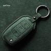 Suede Faux Leather Car Key Case Cover For VW Tiguan Atlas Arteon Taos Golf Passat B8 CC Skoda Superb A7 Kodiaq Key Case Keychain
