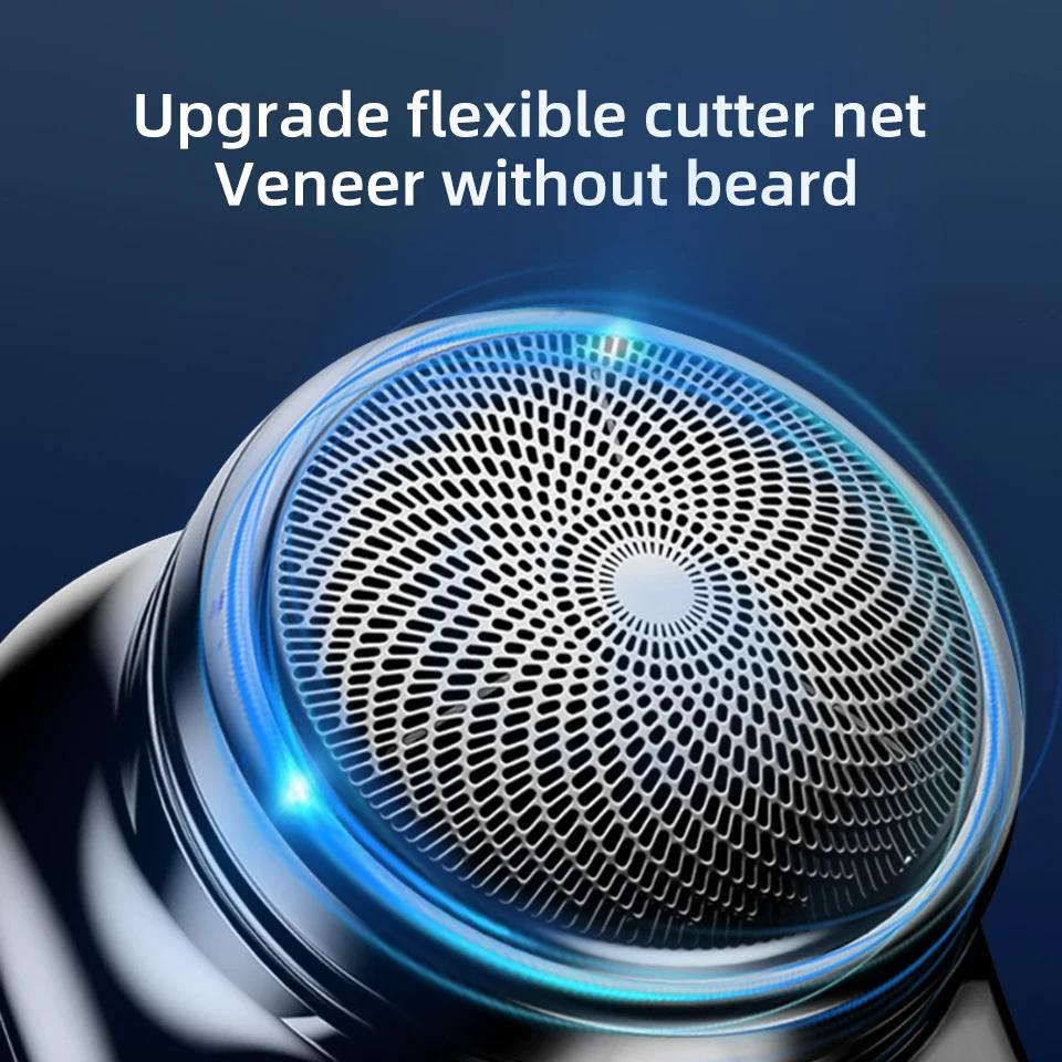 Portable Electric Shaver USB Rechargeable Mini Shave Electric Razor Pocket Shaver Waterproof Shaver Smart LED Display