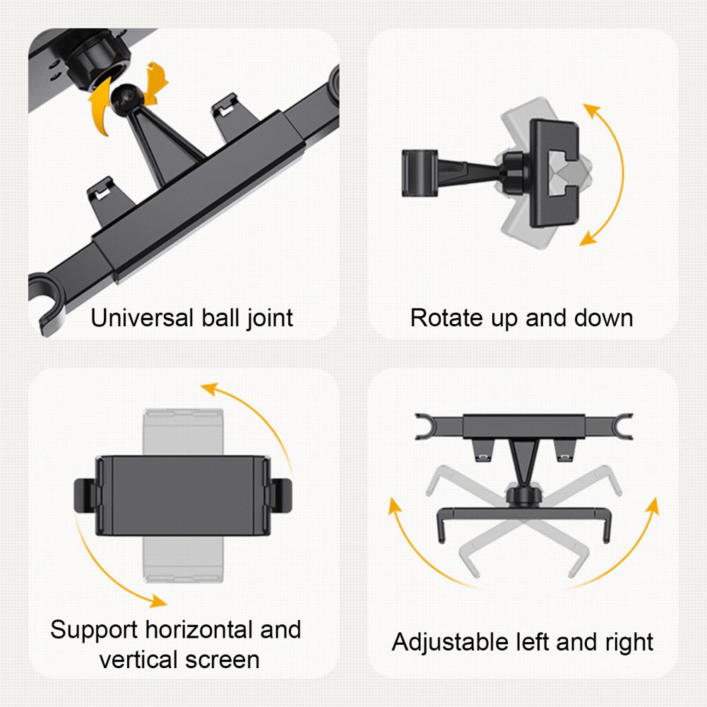 Car Rear Pillow Phone Holder Tablet Car Stand Seat Rear Headrest Mounting Bracket for Phone Tablet