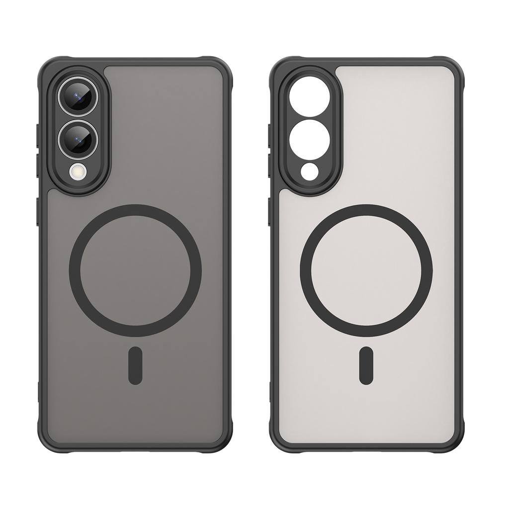 Dla Samsunga Galaxy S25 Etui Edge Kompatybilne z MagSafe Odporne na upadki PC+TPU Pokrowiec na telefon