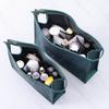 Women Simple and Portable Cosmetic Storage Bag Handbag Style Travel Storage Bag PU Fashion Toiletry Small Bags Wash Makeup Bags
