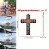 Car Easter Acrylic Cross Pendant With Minimalist Design For Vehicle Interior Decor