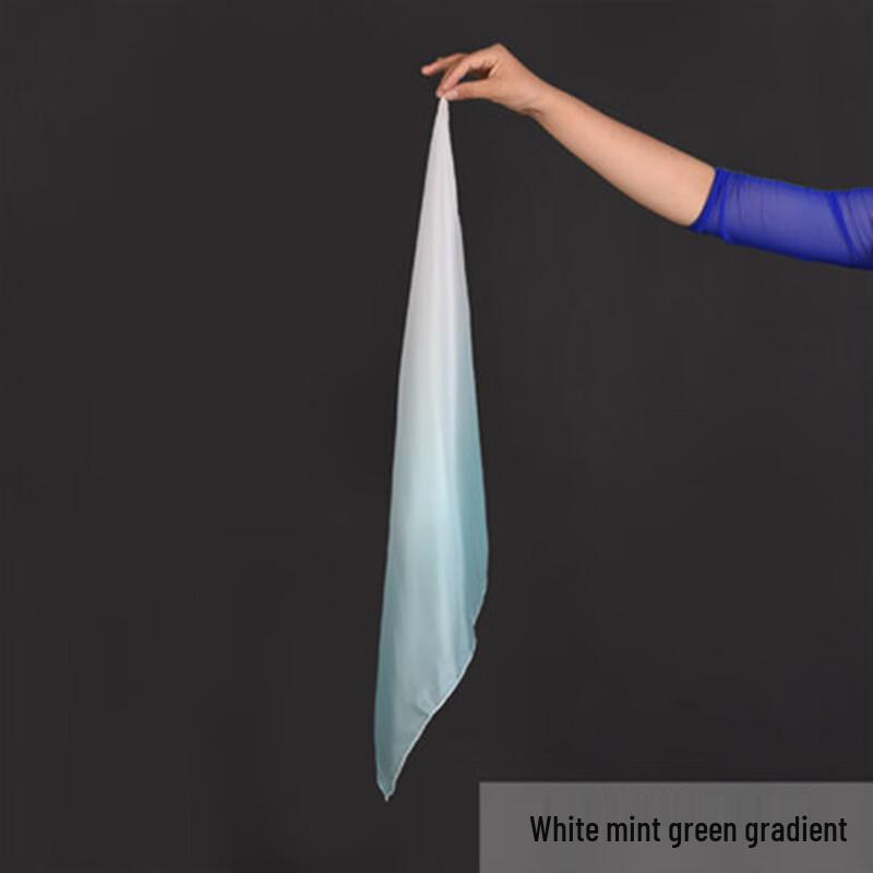 Китайский шелковый градиентный веер для танца 36cm