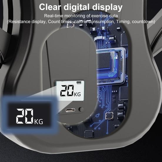 Thigh Master with Counter LCD Display 20-60KG Adjustable Resistance Pelvic Floor Muscle