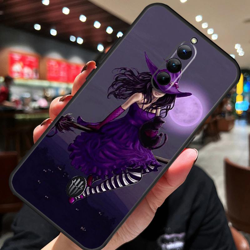 Halloween Moon Witch Horror Case For ZTE Nubia Red Magic 10S 10 8 9 8S 9S 11 Pro Plus 10 Air 5G 6R 6 7 6S 7S Pro Cover