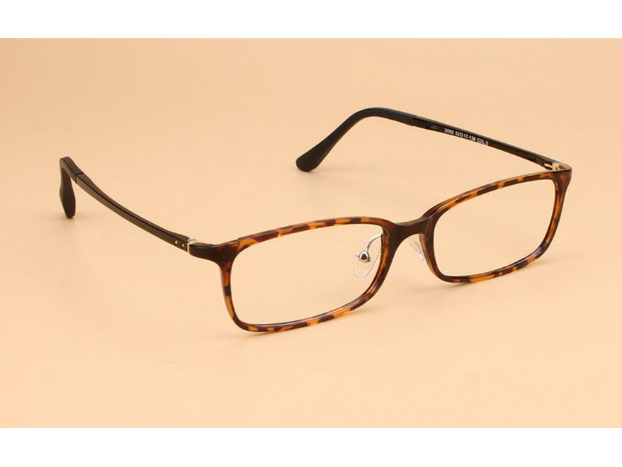 Ultralight 2050 Tungsten Carbon Steel Eyeglass Frame for Myopic Lenses - Unisex Square Design