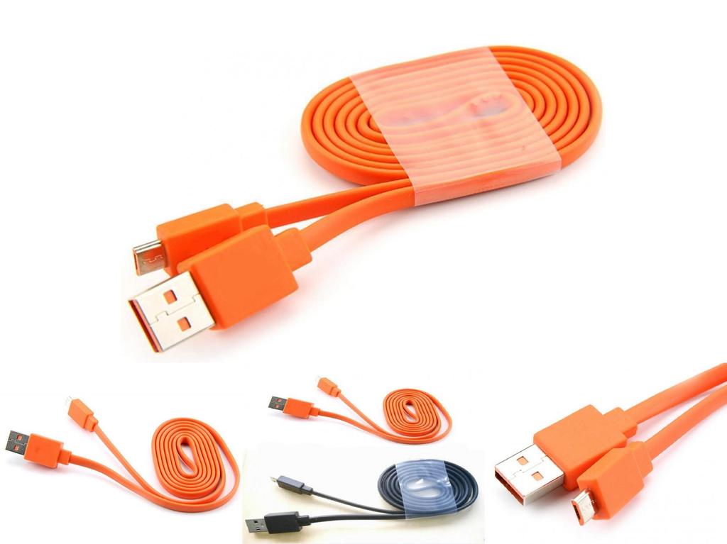 Versatile Speakers Micro Usb Fast Charger Flat Cable Cord For Charge 3+ Flip 4 Speaker Durable And Ideal Gift For Friends And Family