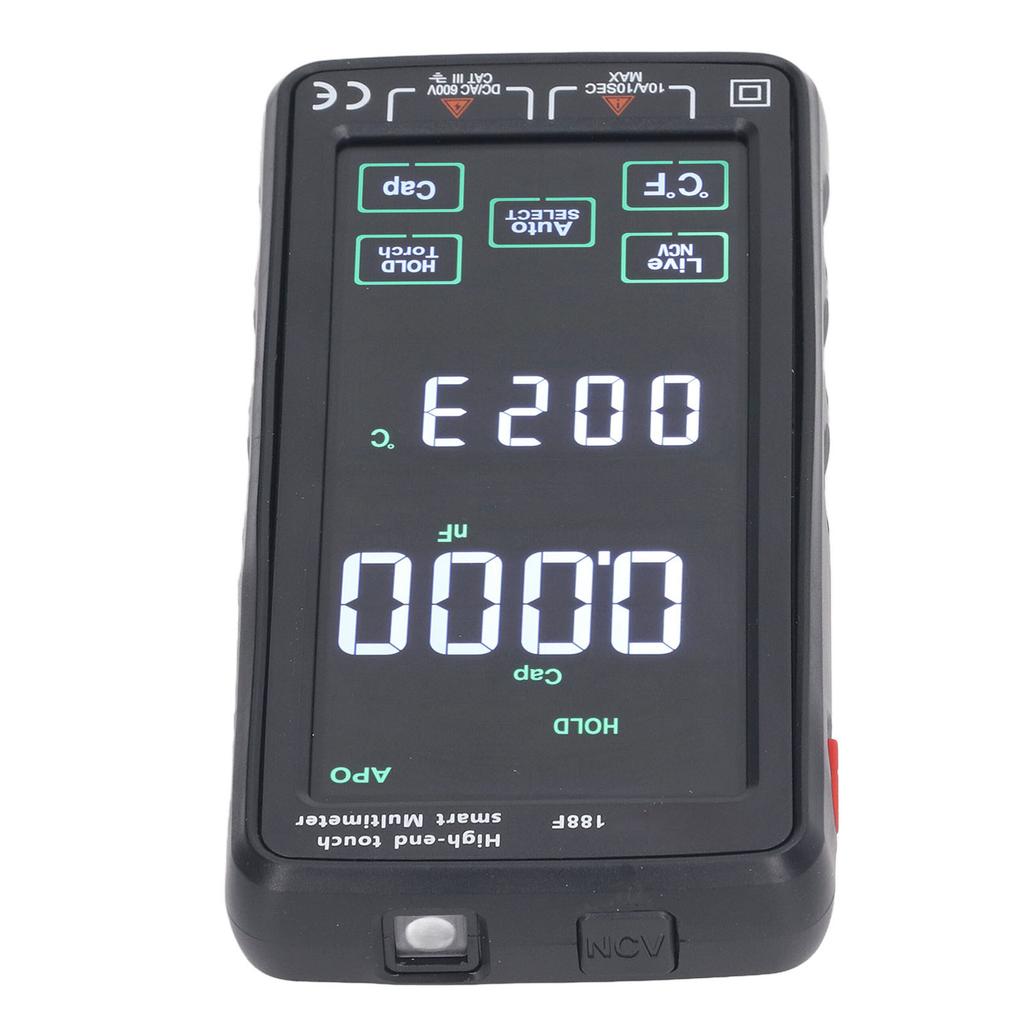 Smart Multimeter LCD Color Screen High Accuracy Digital Electrical Tester AC750V DC1000V