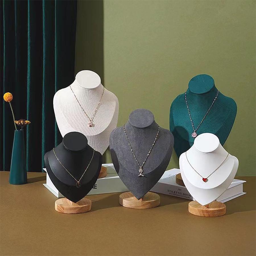 1PC, Necklace Display Frame Portrait Model Neck Pendant Jewelry Frame, Neck Model Display Frame Jewelry Necklace Photo Props