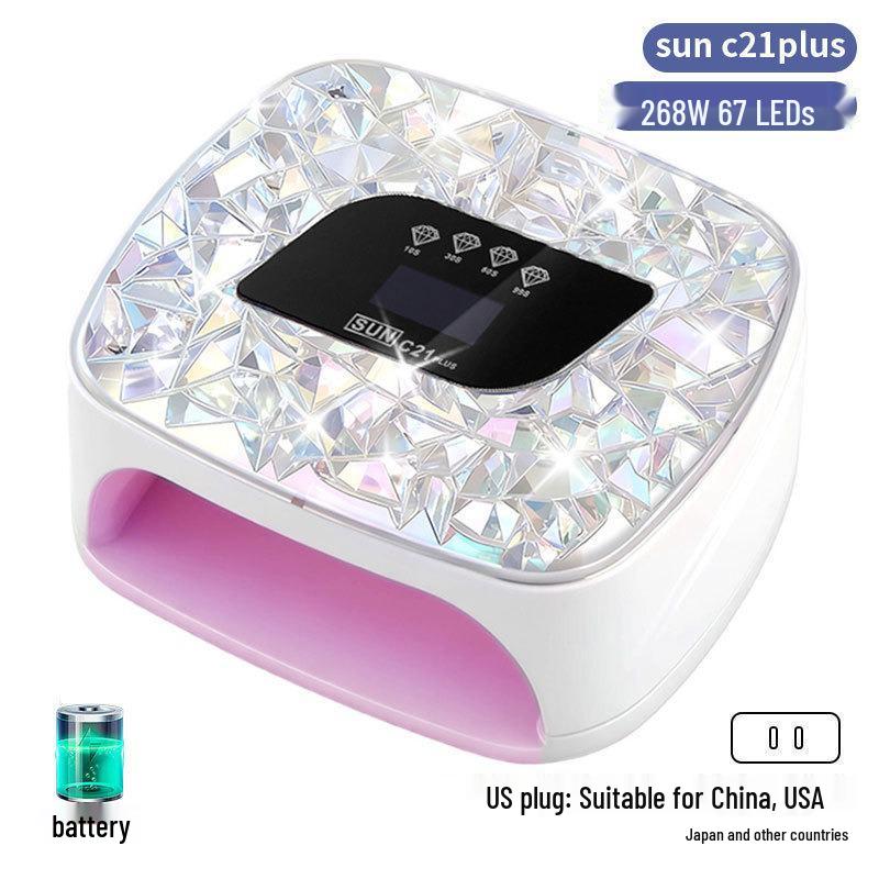 256W High Power UV/LED Dual Light Nail Curing Lamp