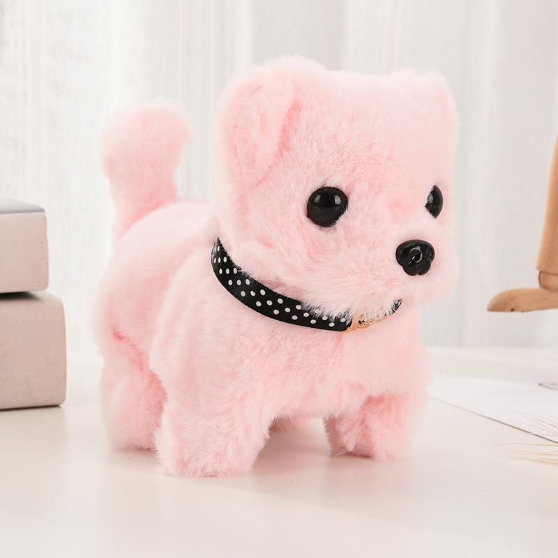 Interactive Walking Barking Plush Puppy Toy for Early Education