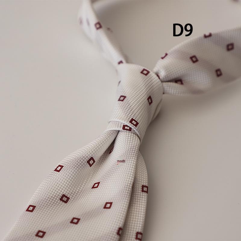 Men's Korean Style Formal Business Ties - Spring/Summer Collection (8CM, Simple Lines, Red/Coffee/Beige Series, Hand-tied)