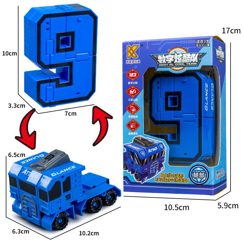 

Розвиваючі іграшки 0-9 Digital Morphing Toys Early Education Number Boys Assembled Gifts