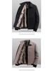 Men's Chenille Lapel Woolen Coat - Velvet Lined Winter Jacket for Middle-Aged and Elderly Dads