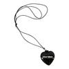 Chunky Swollen Heart Pendant Necklace Birthday Present Large Heart Necklace Charm Stylish Women's Neck Chain Accessory