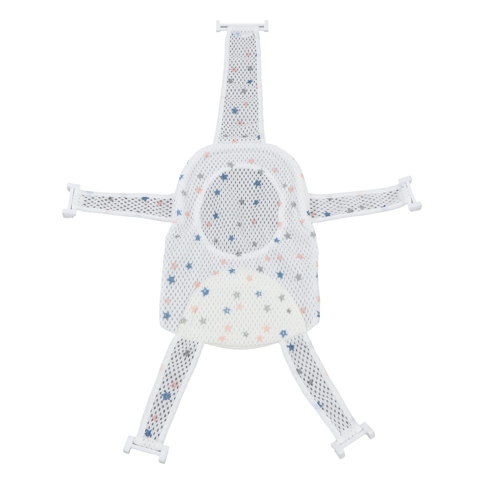 

Baby Bath Mesh Mat Net, Bath Sheet Net, Air Mesh Fabric, Adjustable Height (Star)