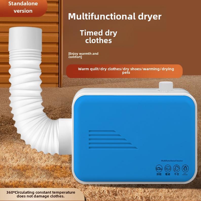 

Новая многофункциональная портативная сушилка: Сушилка для одежды, обуви и одеял с теплым воздухом Timed Version синий