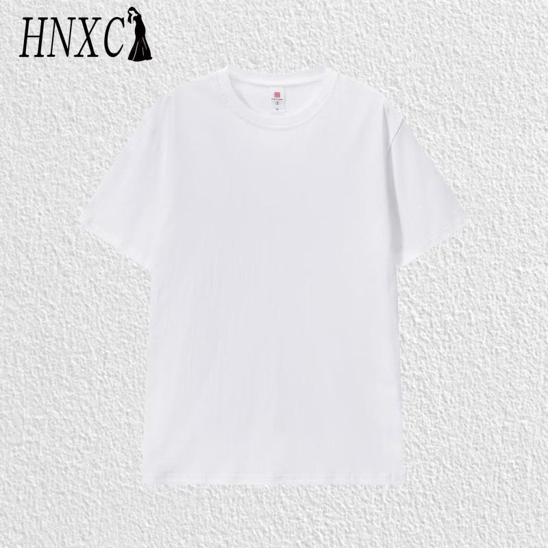Футболка с коротким рукавом из хлопка HNXC мужская модная свободная рубашка с коротким рукавом и принтом Сострадательная рубашка S белый 1279₽