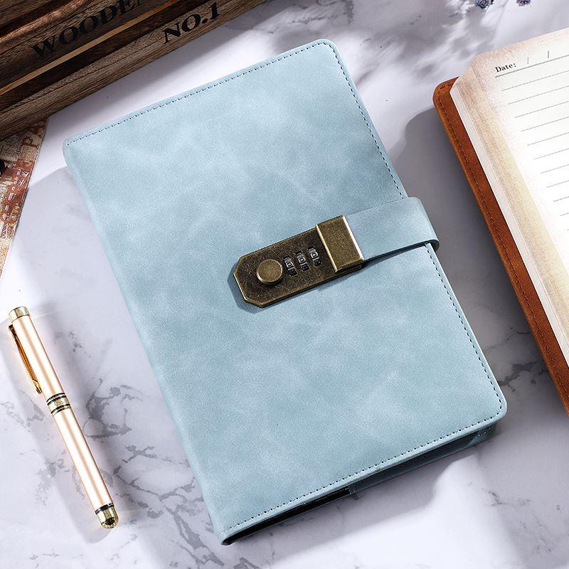 Retro Artistic Password Lock Diary for Primary School Girls