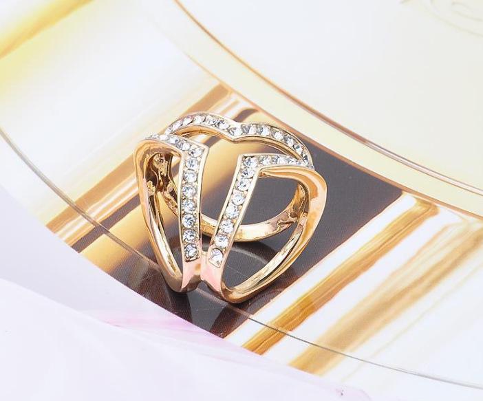 Korean Style Fashion Crystal Scarf Ring