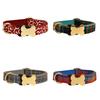 Pet Dog Collar With Printed Design And Bone Decoration For Small Medium Large Pets