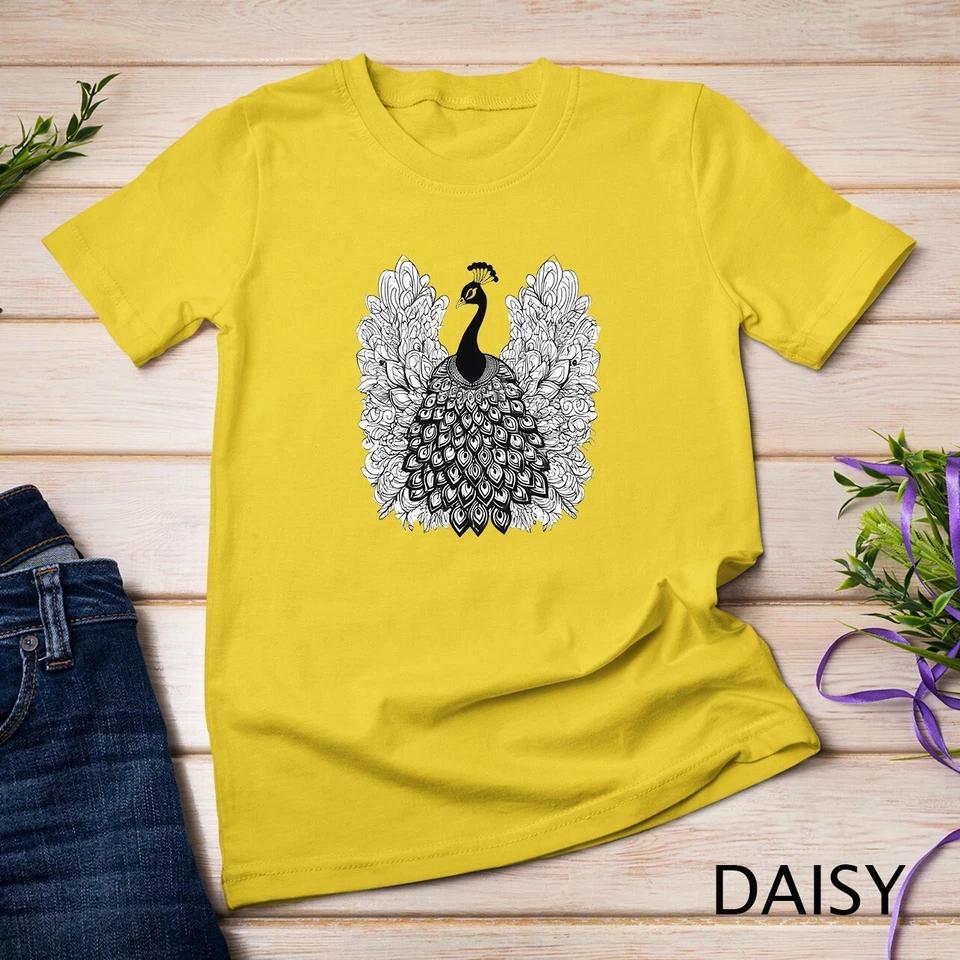 Peacock Monochrome Peacock Lover T-Shirt Unisex T-shirt 2 3XL