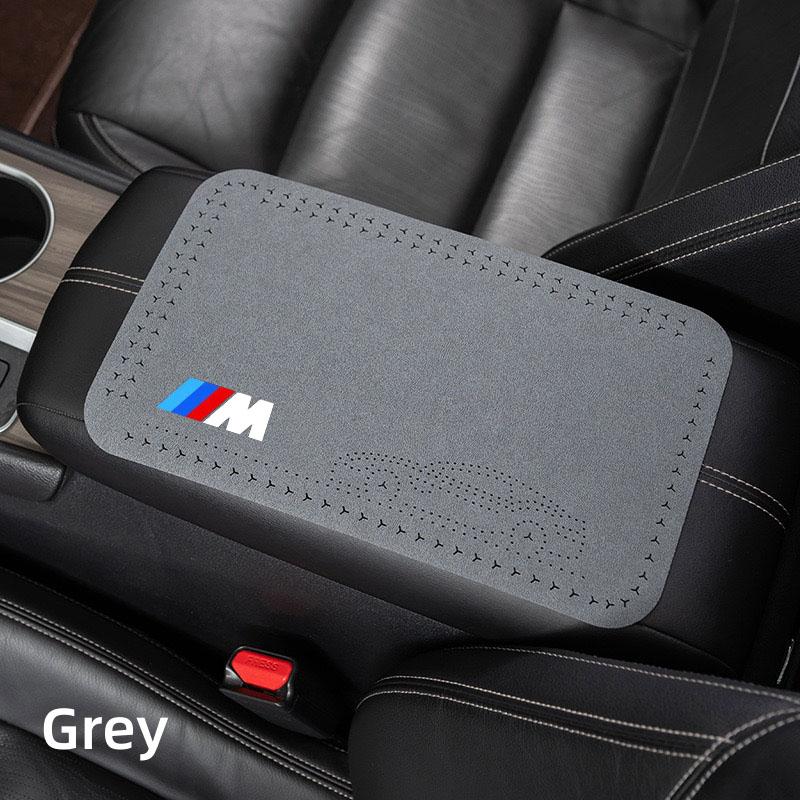 BBKA9 Car Armrest Box Height Pad Universal Leather Armrest Cushion For BMW M E30 E39 E46 E90 E93 E60 F10 M5 M6 M7 X4 X5 X1 accessories