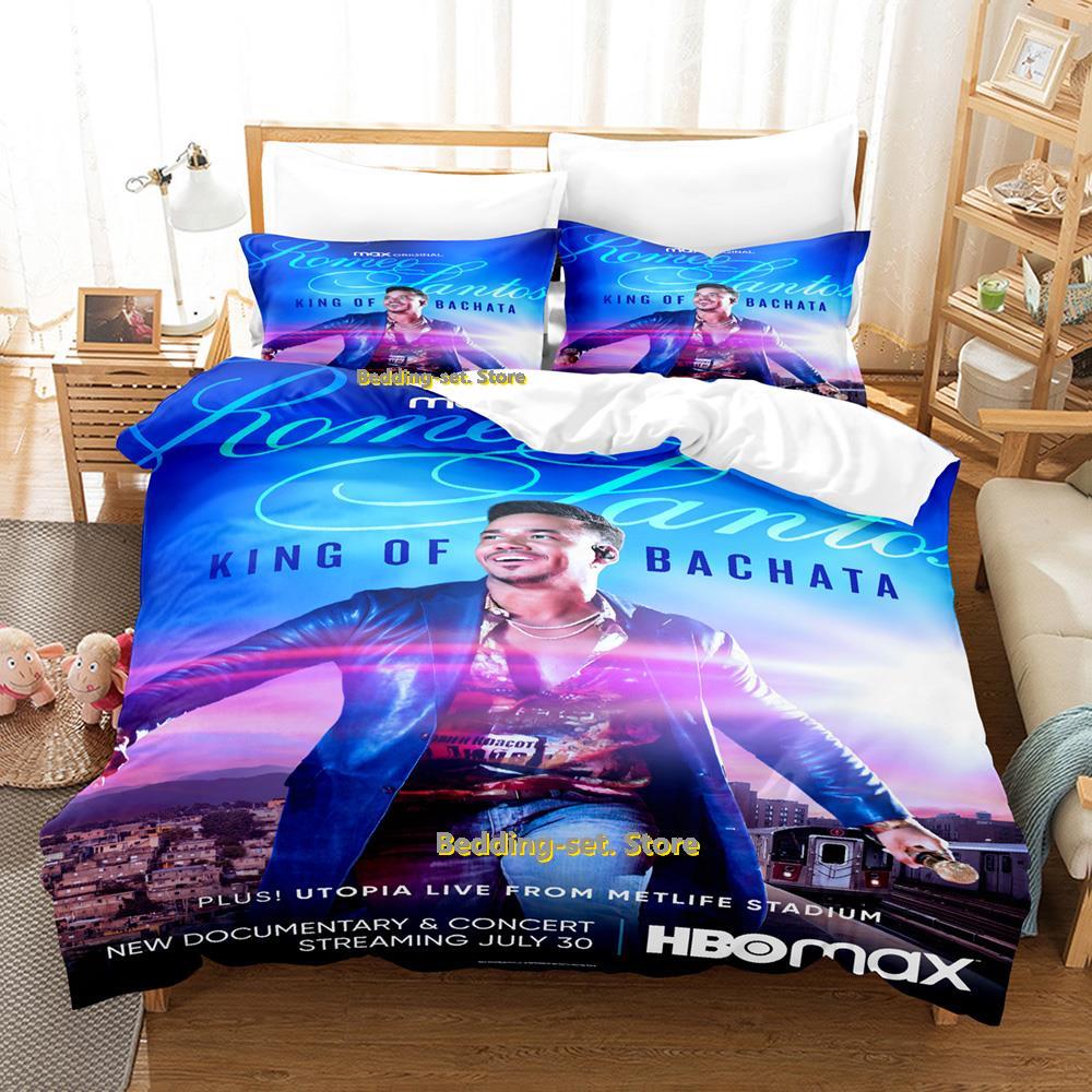 New Romeo Santos Bedding Set Single Twin Full Queen King Size Bed Set Adult Kid Bedroom Duvetcover Sets Anime Parure De Lit Bed