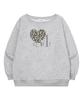 MUCENT Sierra Leopard Heart One-Shoulder Sweatshirt (2 Colors)